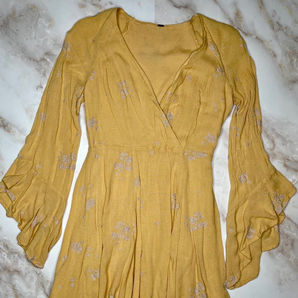Free People Boho Dress Yellow (M)